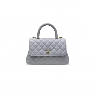 CHANEL CAVIAR QUILTED SMALL COCO HANDLE FLAP (23*14*9cm)